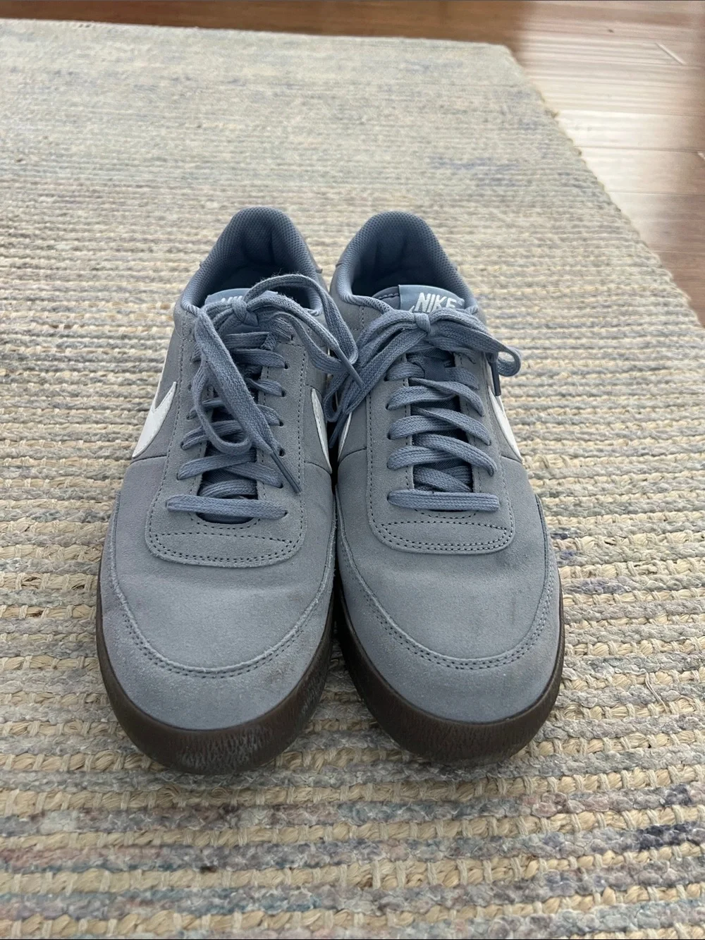 Mens Nike Killshot Light Grey Blue Suede Sneakers